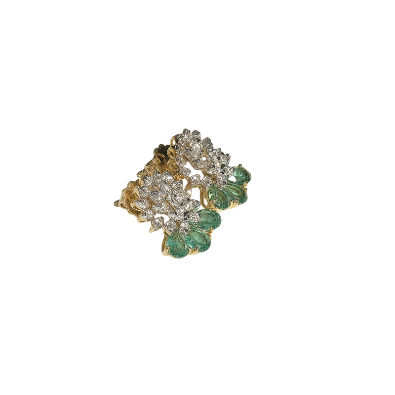 Emerald Starburst Earrings