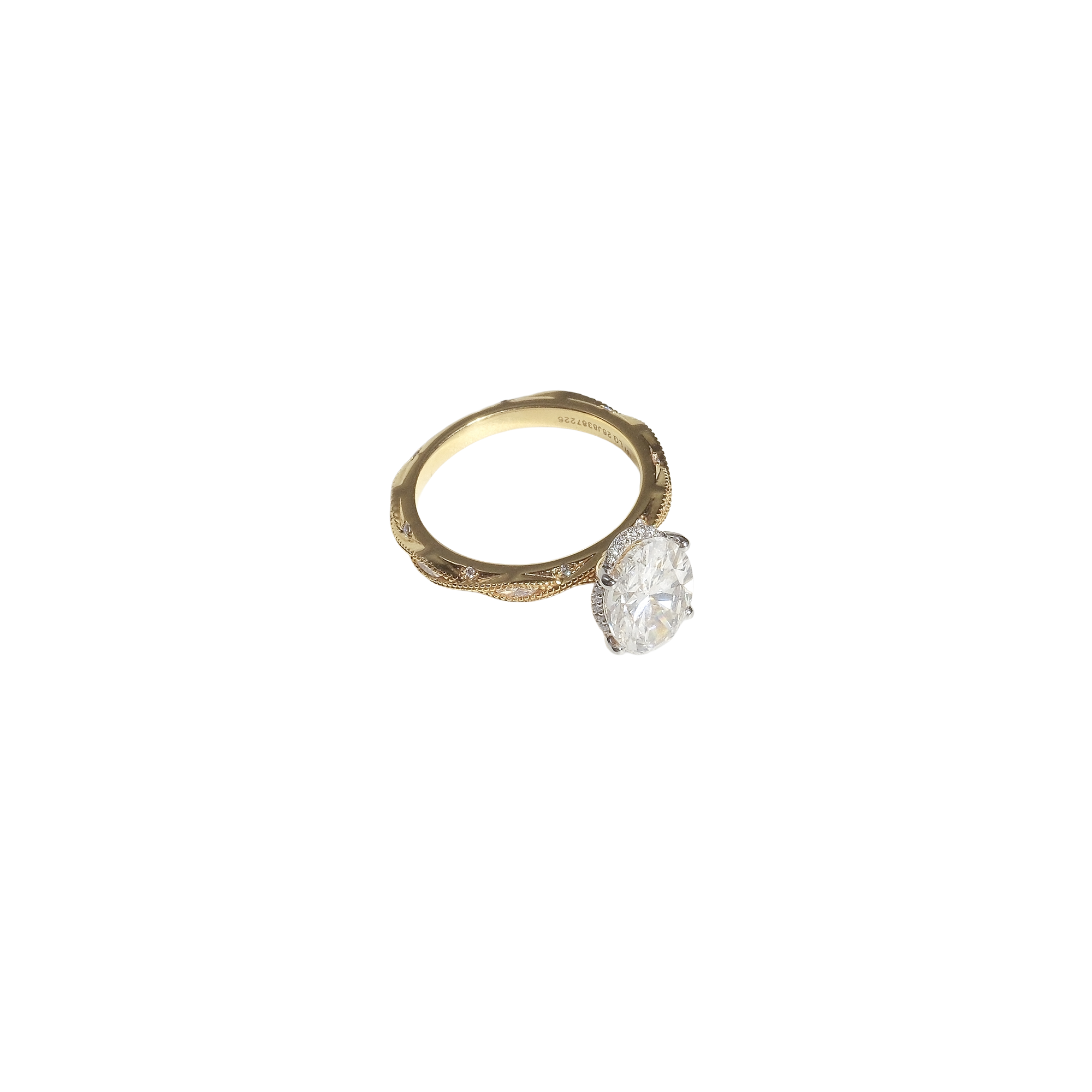 Emerald Starburst Cocktail Ring — alternate view
