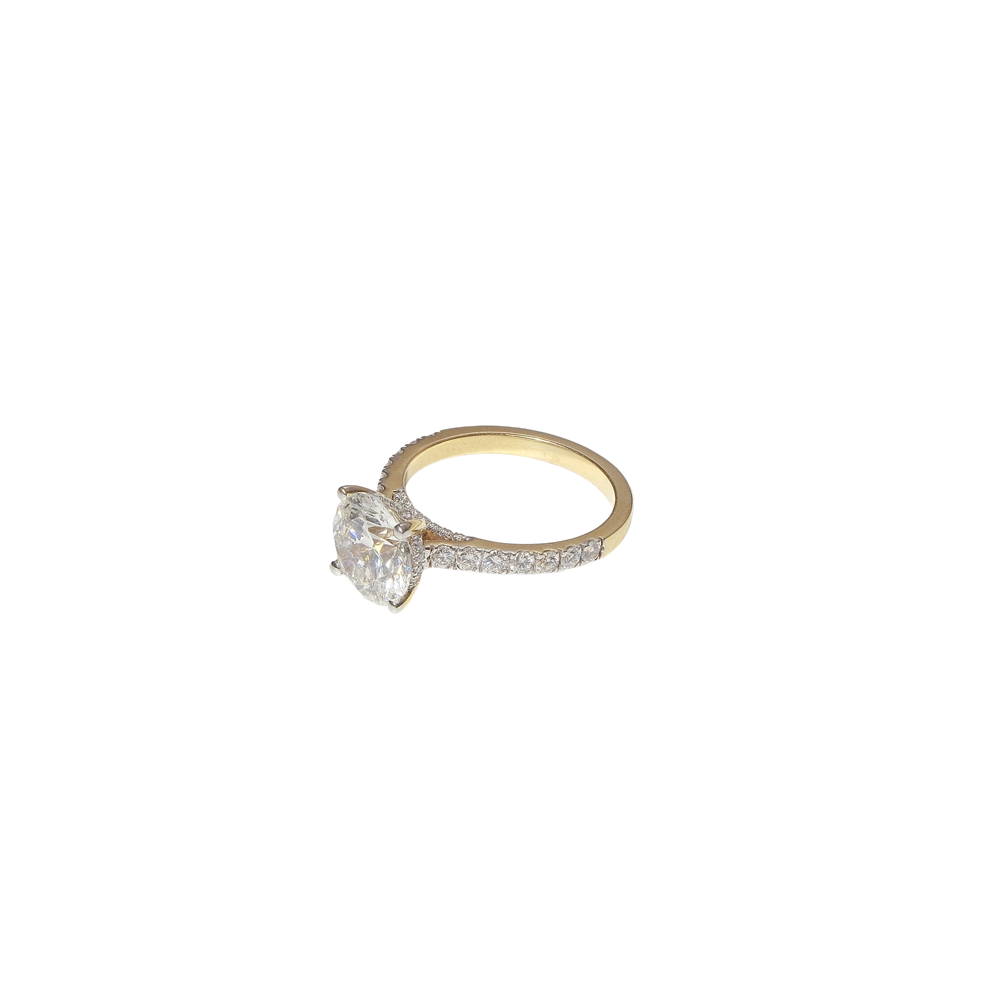 Twisted 2.5ct Oval Solitaire Ring