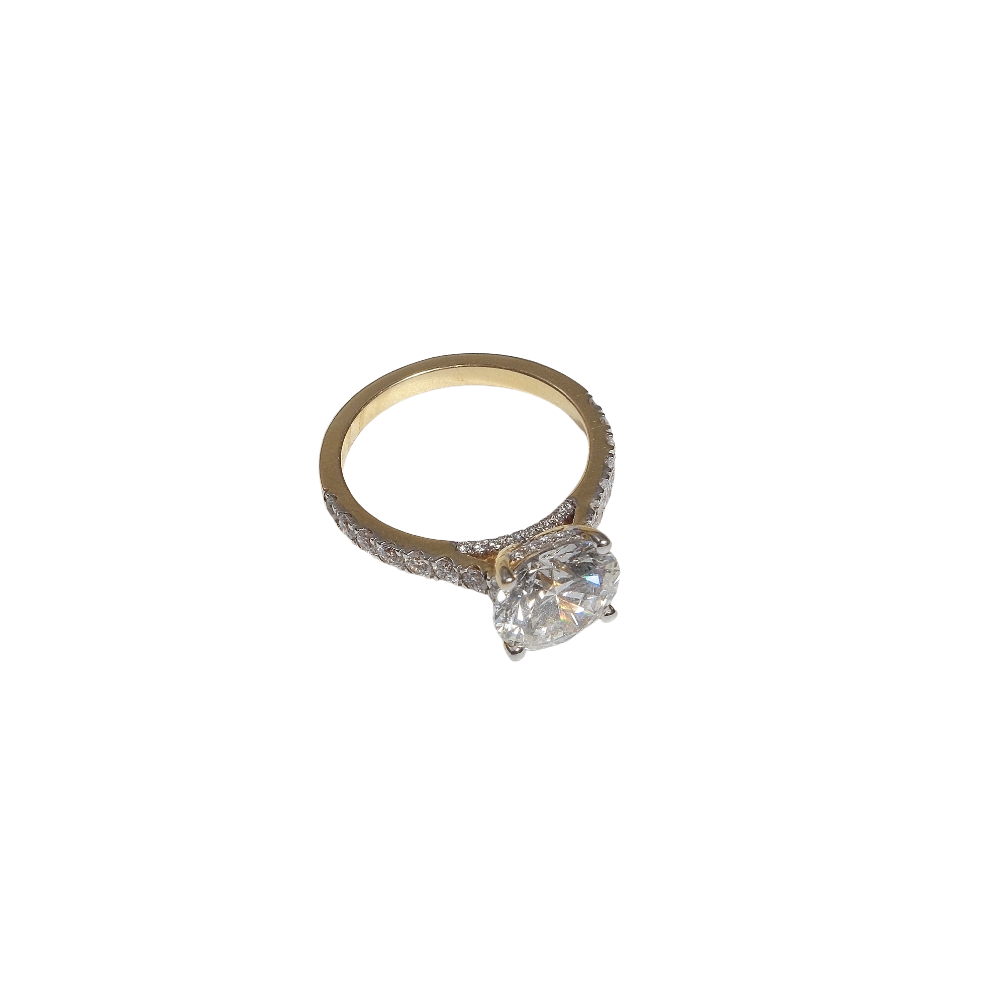 Twisted 2.5ct Oval Solitaire Ring — alternate view
